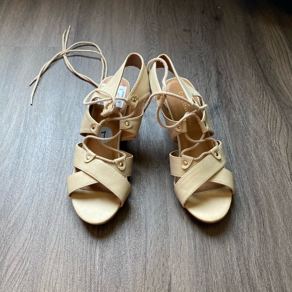 wedged sandals